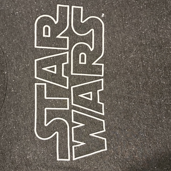 BLACK WITH WHITE MARKS STAR WARS T-SHIRT - Picture 2 of 4